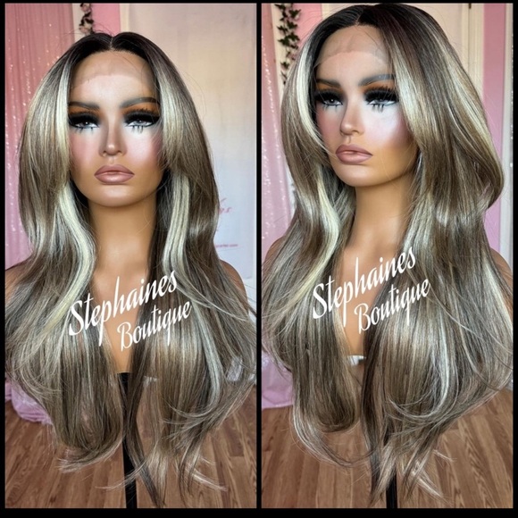 Human Hair Blended Lace Front Wig